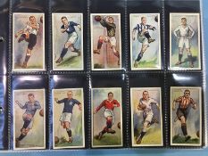 Collection of football cigarette cards