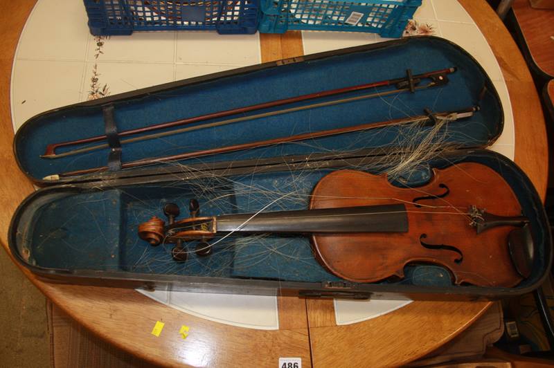 A violin in a case