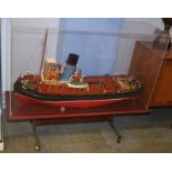 A large model of a tug boat, 'Imara', in case, 112cm length (approx.)