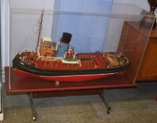 A large model of a tug boat, 'Imara', in case, 112cm length (approx.)