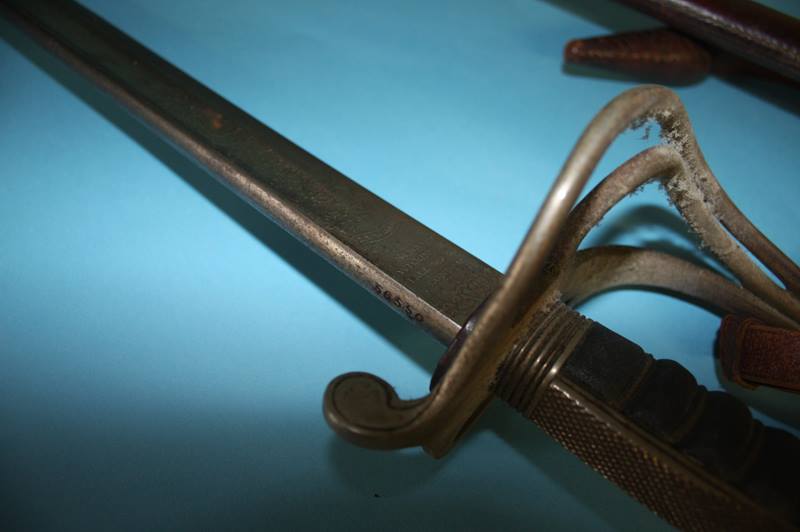 A Cavalry Officers sword, stamped Henry Wilkinson Pall Mall, with service scabbard - Image 4 of 6