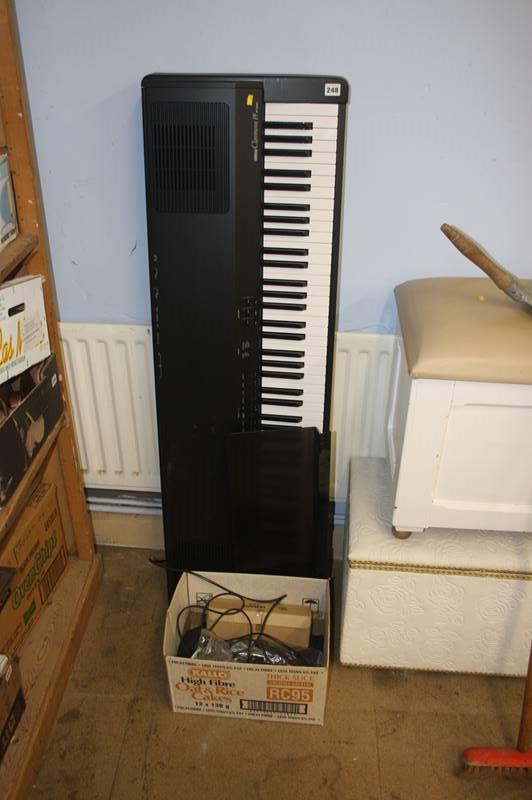 A Yamaha Clavinova keyboard