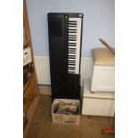 A Yamaha Clavinova keyboard