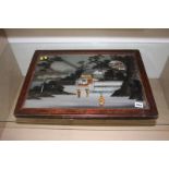 Japanese painting on glass
