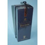 A boxed bottle of Johnnie Walter Blue Label Whisky