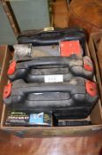 A box of power tools etc.