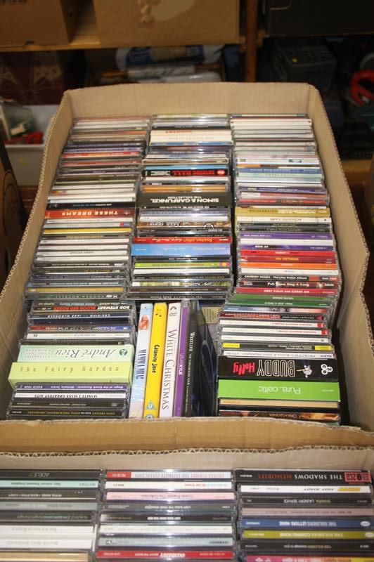 Two boxes of music CDs, Buddy Holly etc. - Image 2 of 2