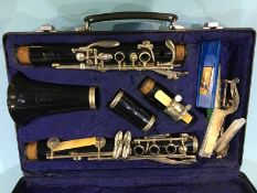 A Boosey and Hawkes clarinet and fitted case