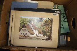 A quantity of vintage photograph albums, 40s and 50s Germany