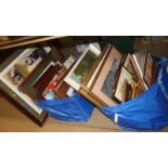 A large quantity of framed pictures