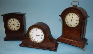 Three Edwardian clocks