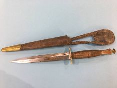 A Fairbairn Sykes style fighting knife by J. Nowill and Sons