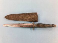 A Fairbairn Sykes style fighting knife