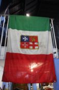 A linen Italian flag