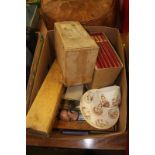 A box of miscellaneous, 1881 Jubilee year cup etc.