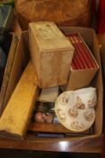 A box of miscellaneous, 1881 Jubilee year cup etc.