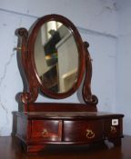 Mahogany dressing table mirror