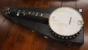 A Windsor Premier 2 five string banjo, made in Birmingham, England, circa 1930's, with case