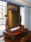 Mahogany dressing table mirror