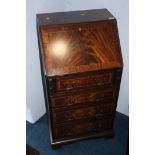 Reproduction mahogany bureau