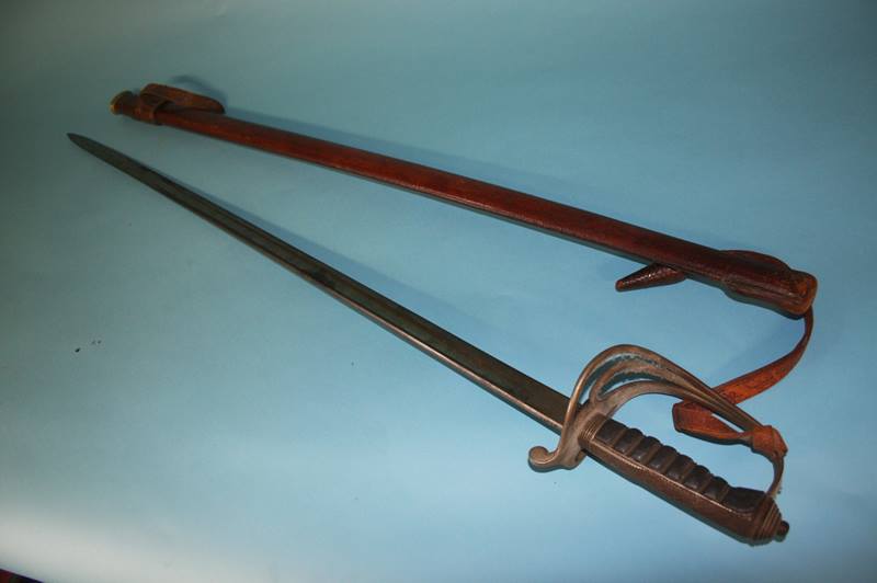 A Cavalry Officers sword, stamped Henry Wilkinson Pall Mall, with service scabbard - Image 3 of 6