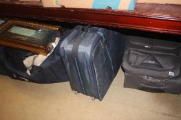 A quantity of miscellaneous, suitcase, holdall etc.