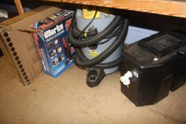 A vacuum/blower, Clarke portable power supply 12v and boost starter etc.