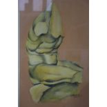 Pastel, indistinctly signed, dated **62, 'Torso', bears label to verso 'Pastel Society', 46cm x