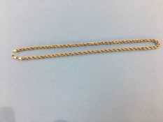 A gold necklace, stamped 10ct, weight 8.1g