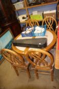 Tiled dining table and chairs