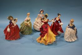 Six Royal Doulton figurines