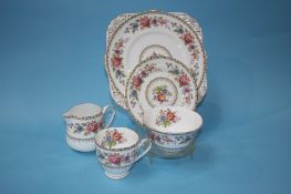 A twelve setting Grafton 'Malvern' pattern tea service