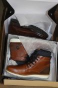 Two pairs of Dune of London; Gents boots size 9 and a pair of Bertie boot size 9. (3)