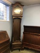 Continental oak long case clock