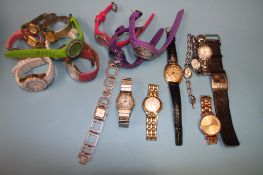 Collection of various wristwatches