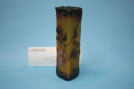 Galle style decorative glass vase