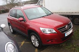 A Volkswagen Tiguan SE TDI 140, registered 4/04/2008, 25,000 mileage app.