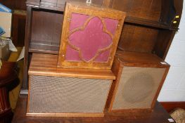 Three vintage speakers