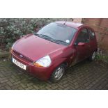 Red Ford KA, petrol, 2001