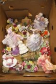 Assorted figures, Lilliput Lane etc.