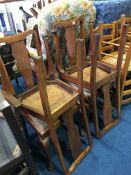 Set of four Queen Anne style chairs