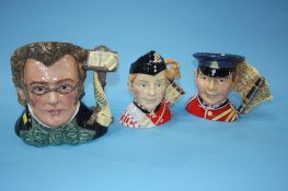 Three Royal Doulton character jugs 'Schubert' and two others