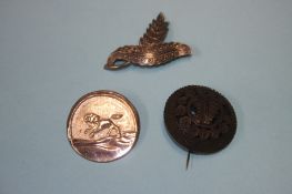 Norwegian brooch, jet type brooch etc.