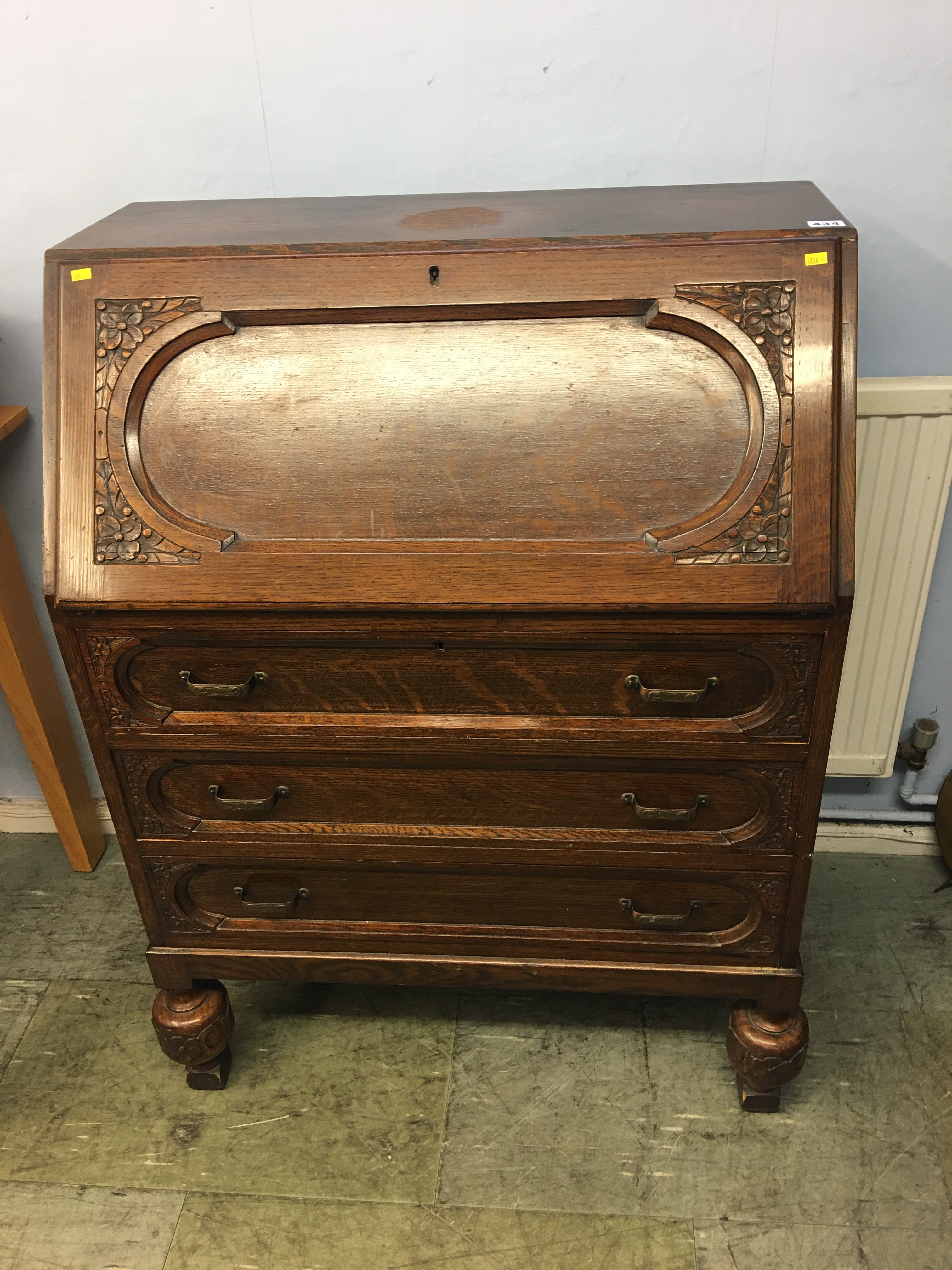 Oak bureau