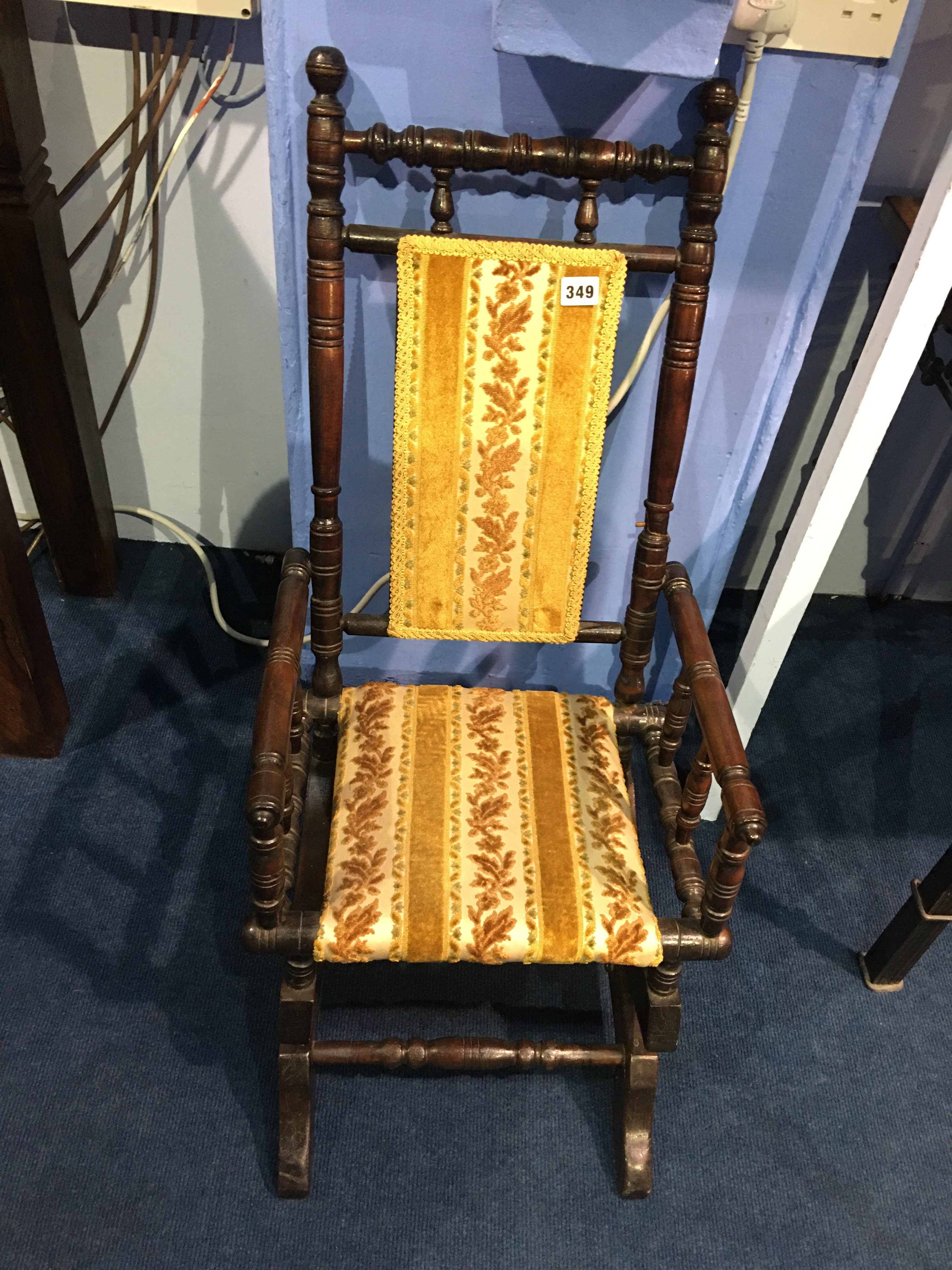 A child's American rocking chair