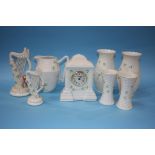 Eight pieces of Belleek china