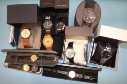 Collection of various wristwatches