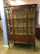 An Edwardian mahogany china cabinet