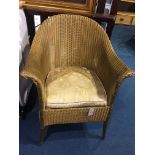 Gold Lloyd Loom chair