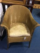 Gold Lloyd Loom chair